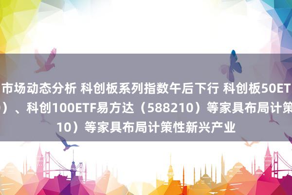 市场动态分析 科创板系列指数午后下行 科创板50ETF（588080）、科创100ETF易方达（588210）等家具布局计策性新兴产业