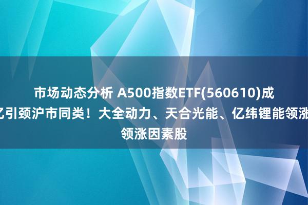 市场动态分析 A500指数ETF(560610)成交破6亿引颈沪市同类！大全动力、天合光能、亿纬锂能领涨因素股