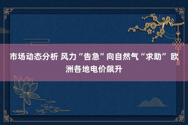 市场动态分析 风力“告急”向自然气“求助” 欧洲各地电价飙升