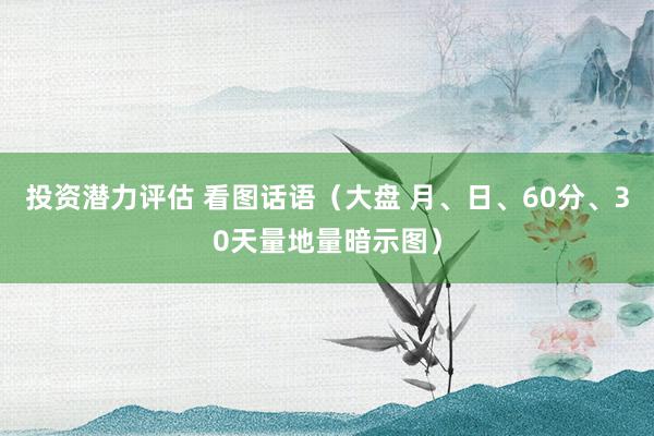 投资潜力评估 看图话语（大盘 月、日、60分、30天量地量暗示图）