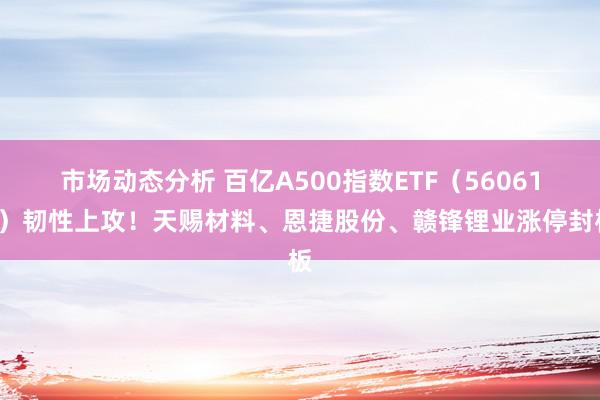 市场动态分析 百亿A500指数ETF（560610）韧性上攻！天赐材料、恩捷股份、赣锋锂业涨停封板